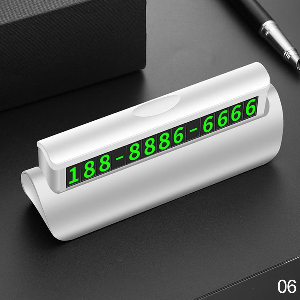 Скрытый светящийся автомобильный номерной знак, автомобильная наклейка, ночник, номер телефона в автомобиле для стайлинга автомобилей, временная парковочная карта