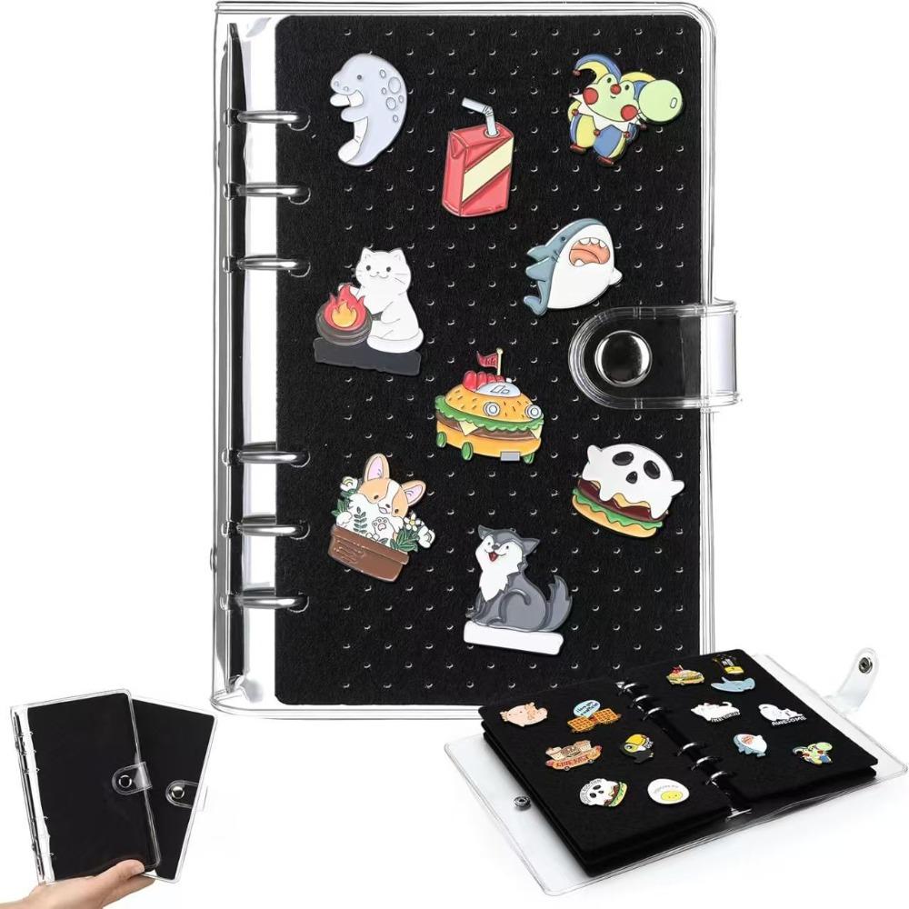 Space Saving Felt Brooch Storage Book 6 Pages Badge Charms Organizer Home Accessory