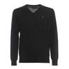 Polo Small Pony Logo Embroidered V-Neck Wool Cashmere Blend Knit Sweater Men Sweater Black MNPOSWE16820028-001