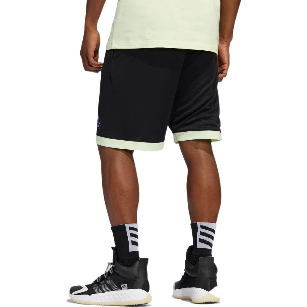 Adidas Harder Logo Basketball Shorts Men Bottoms Black H62290