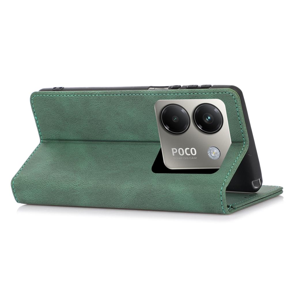 For Xiaomi Poco M7 Pro 5G Case Wallet Magnetic Closing Leather Flip Phone Cover