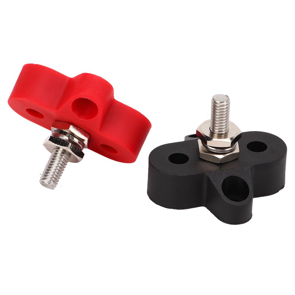 48V Power Distribution Studs Battery Power Ground Junction Post Bus Bar Connector M6 1 4in