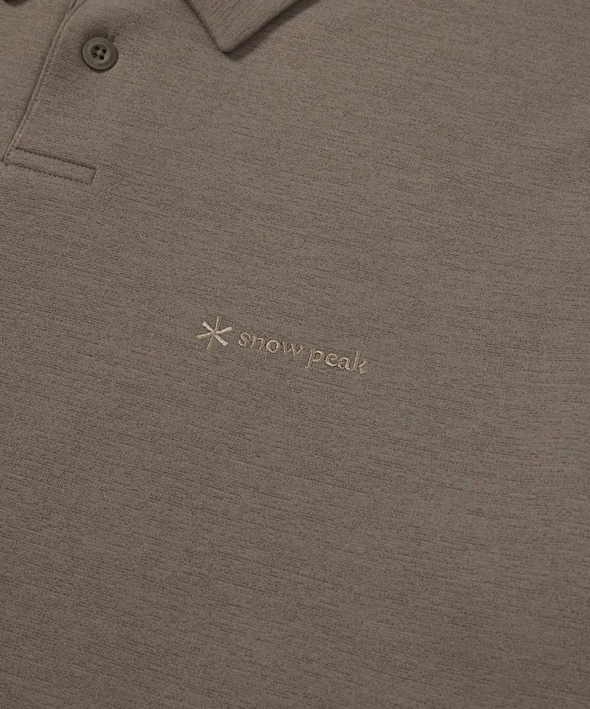 SNOWPEAK APPAREL Polo Long Sleeve T-Shirt (S24Fmtps10) Dark Khaki