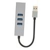 4-портовый USB3.0 хаб многопортовый Plug and Play 5 Гбит/с высокоскоростной USB3.0 к RJ45 сетевой адаптер USB док-станция серебристый