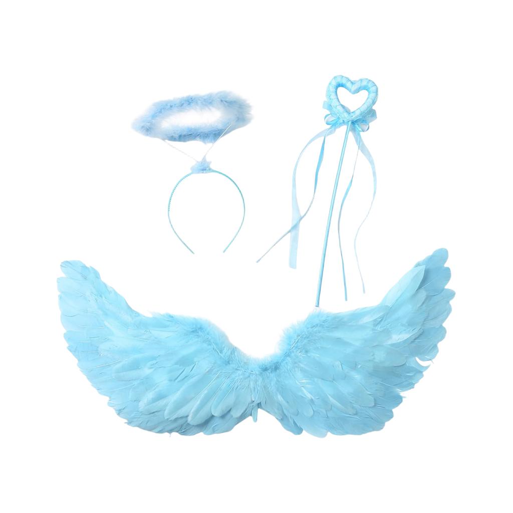 Комплект костюма для женщин Ангельские перья Ободок Палочка для Хэллоуина Косплей