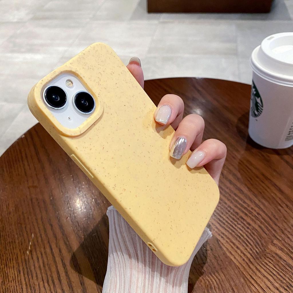 Wheat Shell подходит для Apple 16PRO однотонный чехол для мобильного телефона iPhone11/13 High-end Ins противоударный защитный чехол из ТПУ