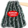 40/2 м Искусственные Рождественские Мишурные Ленты Рождественская Елка Подвесные Подвески Украшения Зеленая Лента-Трость Гирлянда Венок Домашний Декор для Вечеринки