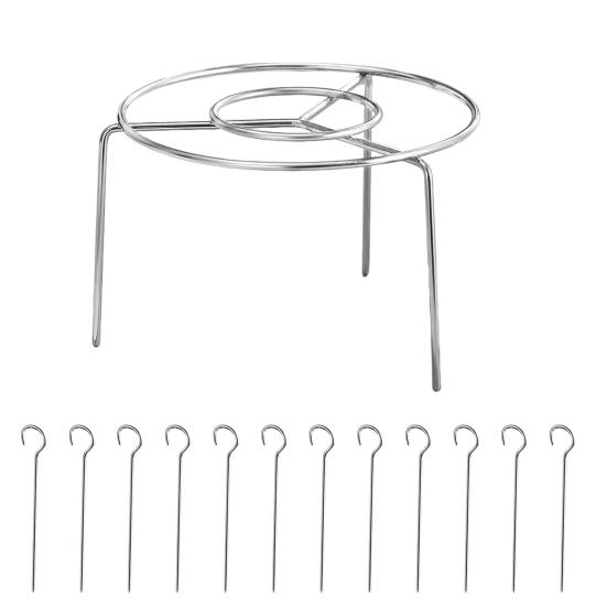 Решетка для аэрофритюрницы с 12/24/36/48 шампурами из нержавеющей стали, вертикальная для мяса