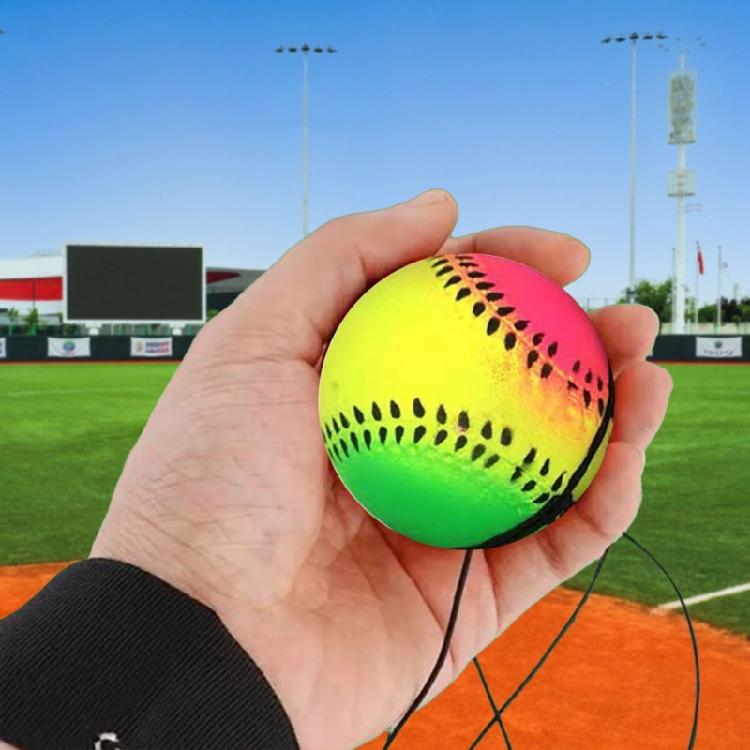 Мяч для возврата на запястье, резиновый мяч для отскока с веревкой, игрушка для снятия стресса, для улучшения силы хвата и снижения тревожности