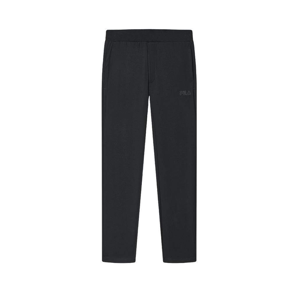 Men's Pants FILA Knitted Sweatpants Men's Black Moderate Straight Fit Pants
