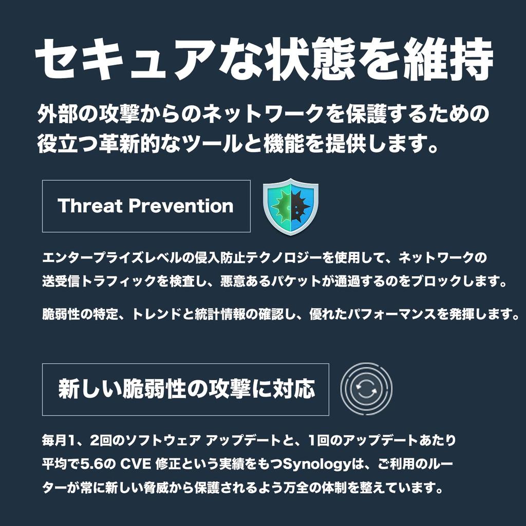 Synology Wireless Router 600Mbps VPN Environment Construction Possible High Security Compatible Compatible with DS RT6600ax [Wi-Fi6 Router]