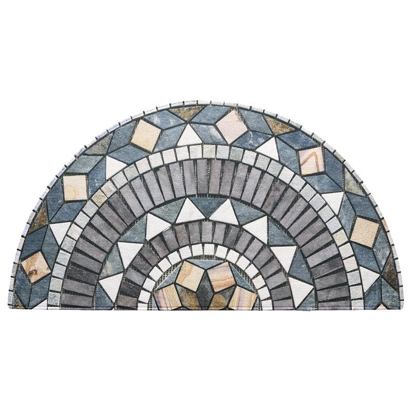 Новый американский полукруглый коврик для входной двери, противоскользящий коврик для ковров, песок, скребок