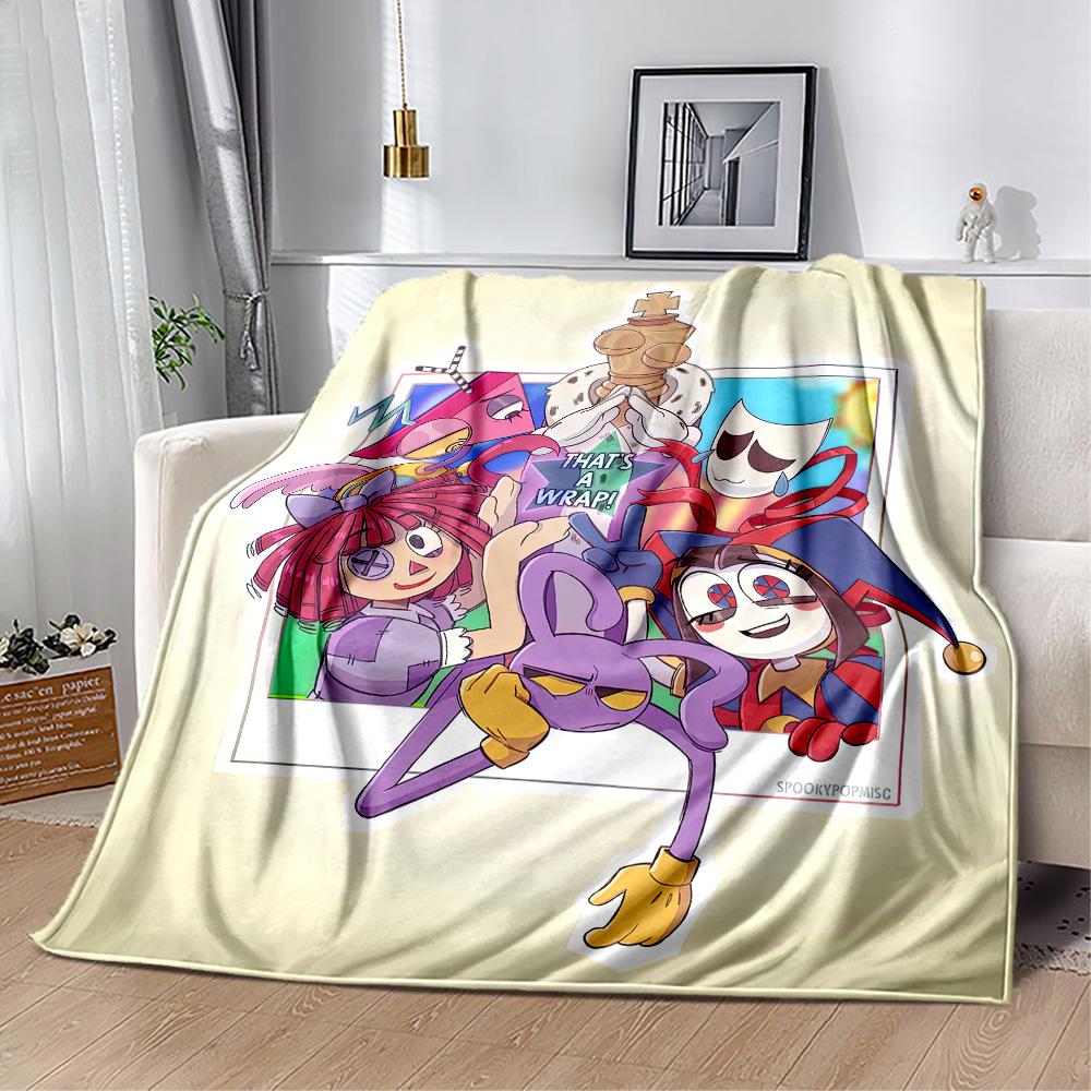 Digital Circus Blanket Soft Warm Cozy Great for Chair Bed Livingroom for All Occasions Digital Print Suitable for Gifting Relatives and Friends