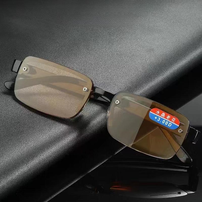 Высококачественные полуободковые очки для чтения для мужчин и женщин, имитация кристалла, очки для пресбиопии, очки для защиты от синего света