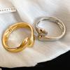 Opening Adjustable Bangles Gold Silver Color Alloy Bangles Goth Irregular Women Bangles Light Luxury Jewelry Accessories Gifts