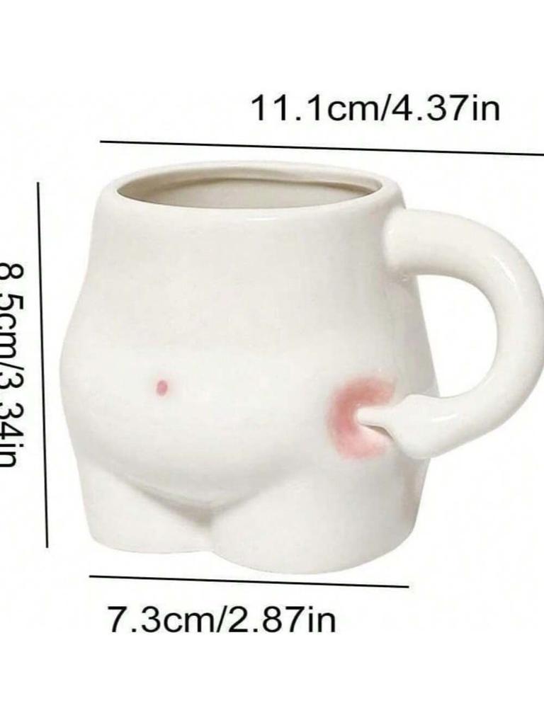 Cute Pinch Belly Cup Ceramic Milk Coffee Cup Creative Birthday Funny Water Cup Unique Design Sense Mark Cup
