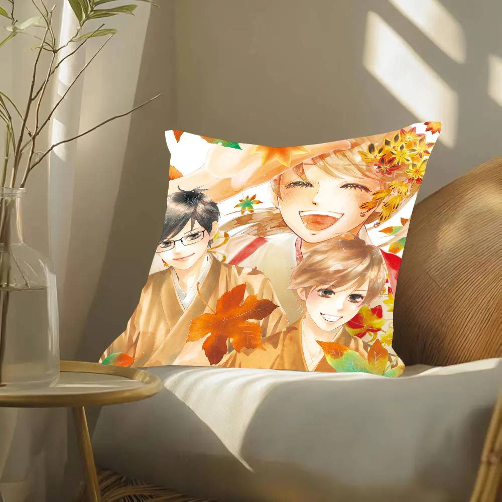 Anime C-Chihayafuru Pillow Case Fashion Square Pillowcase Bedroom Sofa Room Ins Decoration Leisure