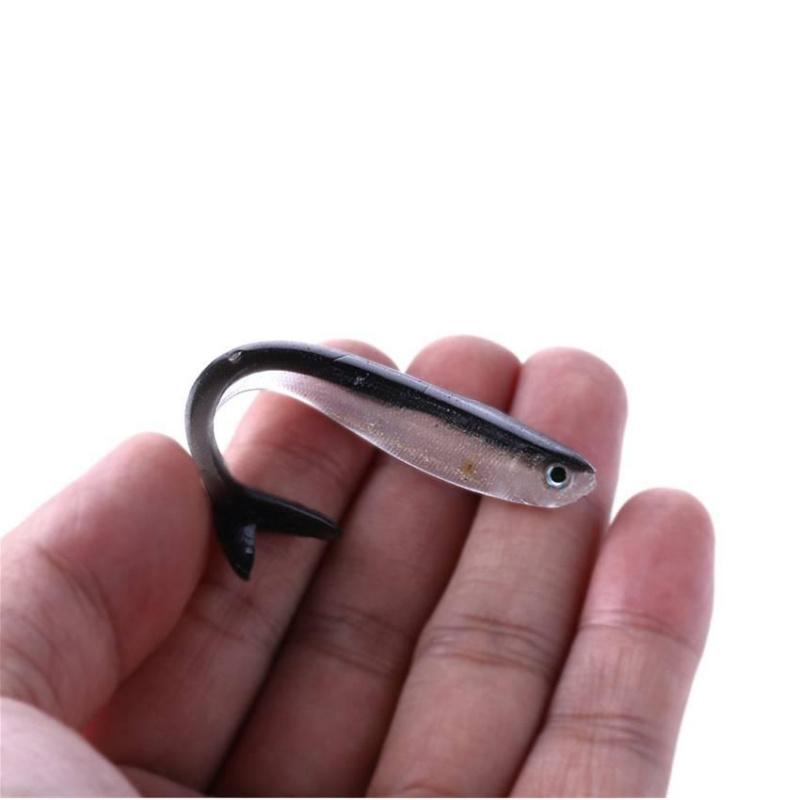 10pcs Fishing Loach Soft Bait Two-color Small Fish Lure 8cm/2g Lightweight Fishing Gear for Angling And Baitfish