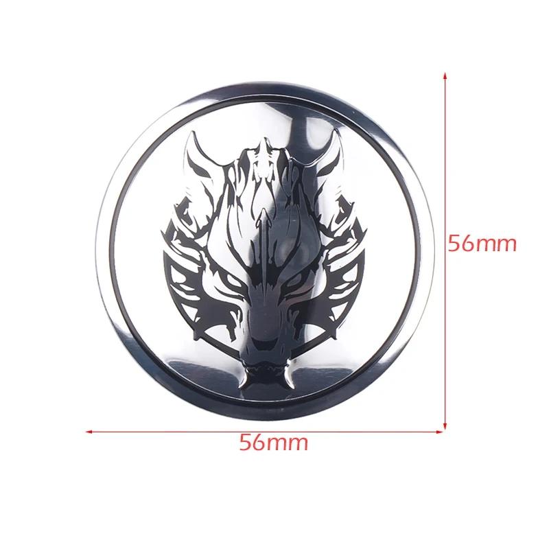 4Pcs 56mm Wolf Dragon Emblem Car Wheel Center Hub CapsStickers for Mercedes Benz BMW Lexus Mazda Tesla Ford Chevrolet KIA