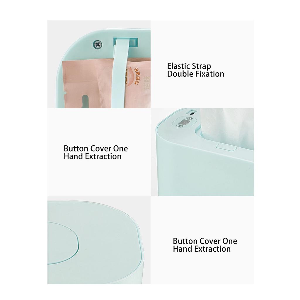 Подогреватель детских салфеток с питанием от USB, интеллектуальный контроль температуры, нагреватель влажных салфеток, диспенсер для дома и автомобиля