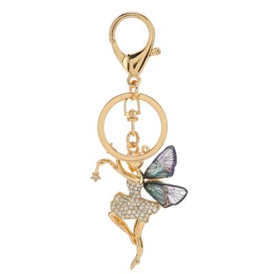 Брелок для ключей Fairy, портативный, декоративный, красивый, отличный подарок, брелок для сумочки, кошелька, рюкзака, темного цвета
