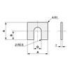 Iwata Seisakusho Motor Base Shim Plate Steel 48x48x0.1mm 10-Pack EA440XG-31
