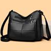 Women's Crossbody Bag Multi-Layer Bag Soft Leather Middle-Aged Mother Shoulder Bag