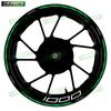 For Z 1000 Z1000 motorcycle accessories 17 inch front and rear wheel stickers wheel stripes reflective decals decoration