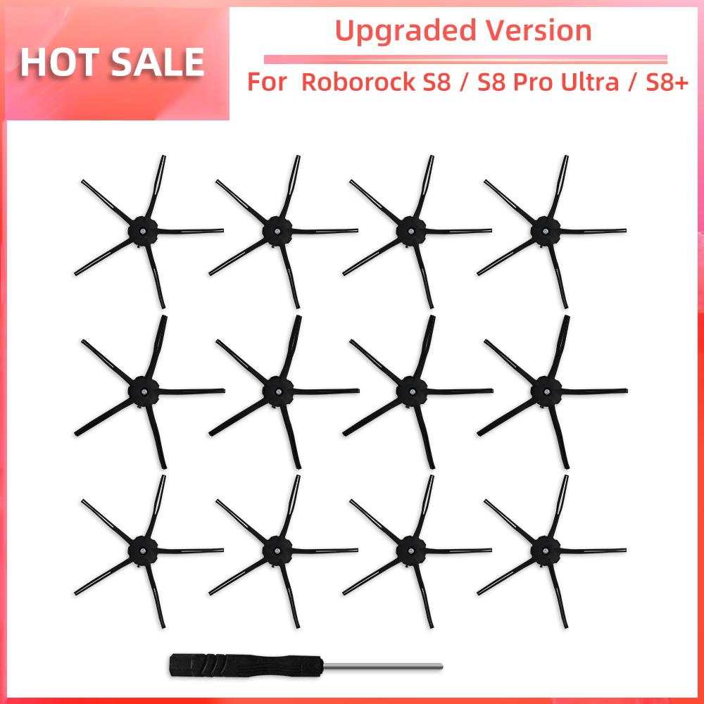 Совместимость с Roborock S8 / S8 Pro Ultra / S8+ Робот-пылесос Основная боковая щетка Фильтр HEPA Насадка для швабры Пылесборник Аксессуары Запасная часть