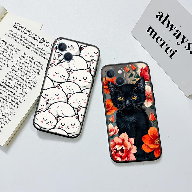 RP15 Cat Kitten Meow Shell Phone Case for Samsung Galaxy Note 10 20 S23 S24 S25 Ultra FE Plus Edge Lite A02S A35 A07 A17