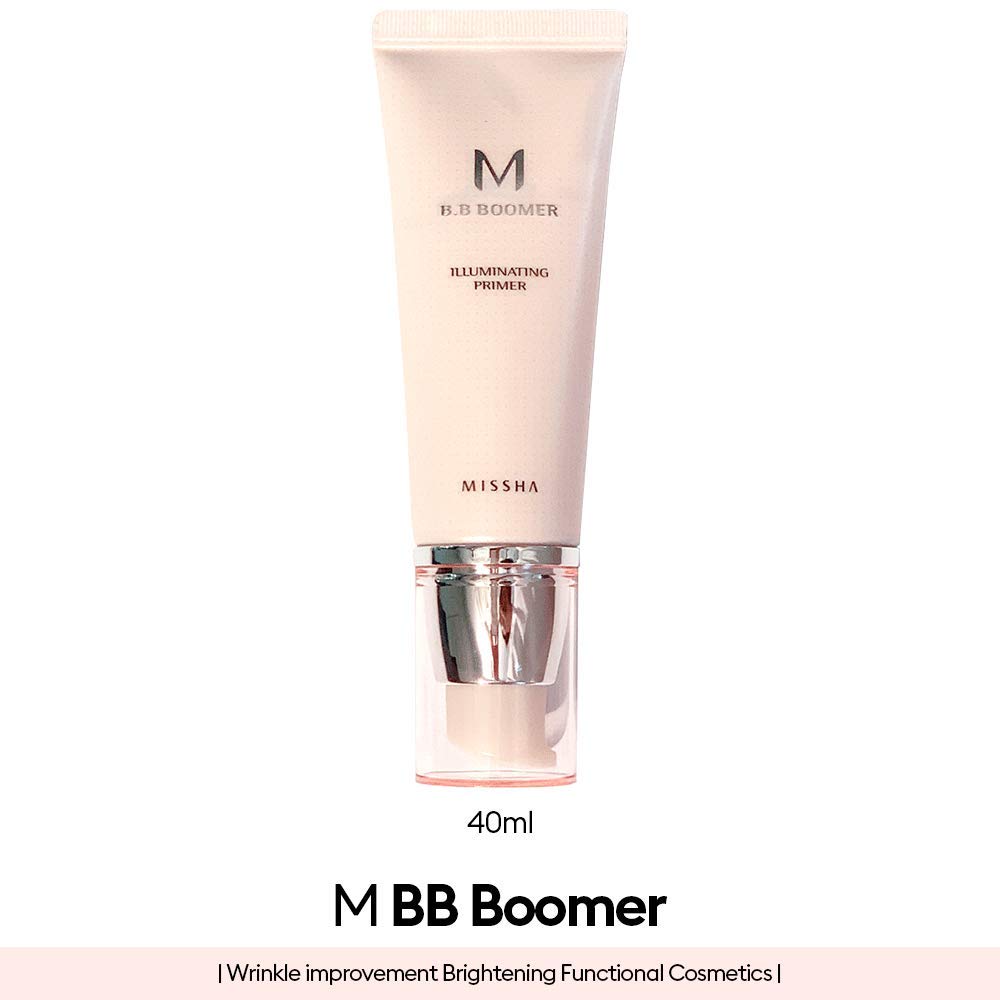 MISSHA M BB Boomer 40ml- Boost the Adherence and Wear of Foundation That Improves Skin Tone with Dewy Finish and Healthy Glow