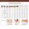 Vintage Inlaid Red CZ Heart Women's Ring Creativity Two Color Hand Carving Daily Wear Party Jewelry Anniversary Gift