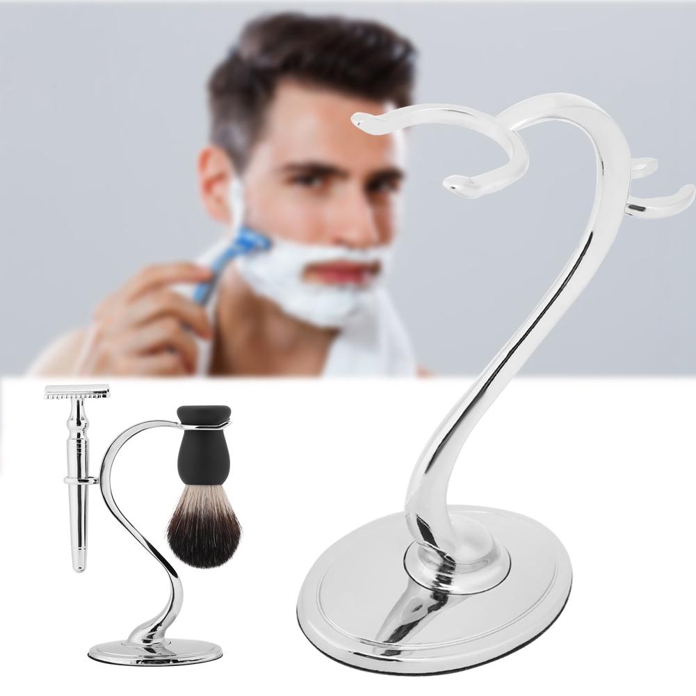 Men Shaving Brush Stand Razor Holder for Salon Home Travel Use