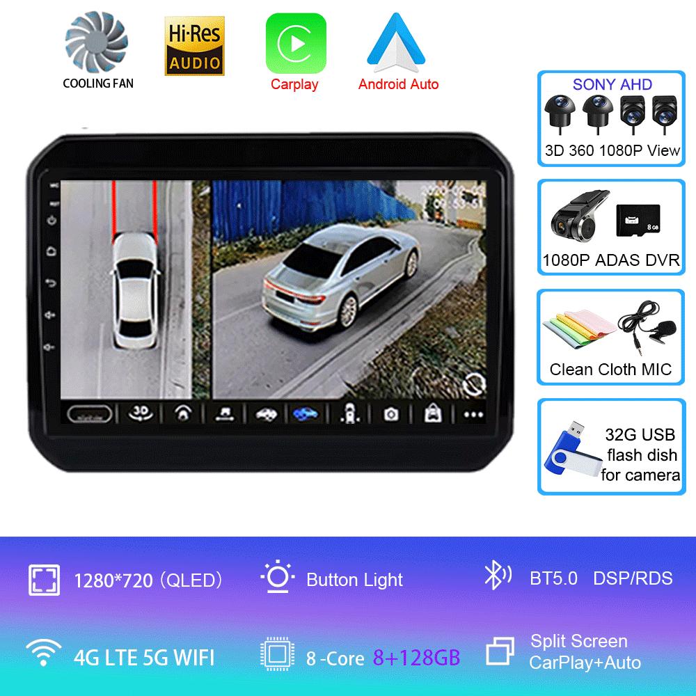 Для Suzuki Ignis 2016 2017 2018 2019 2020 9-дюймовый автомобильный радиоприемник, стереоприемник, IPS, автомультимедиа, видеоэкран, 2 Din, без DVD-монитора, GPS