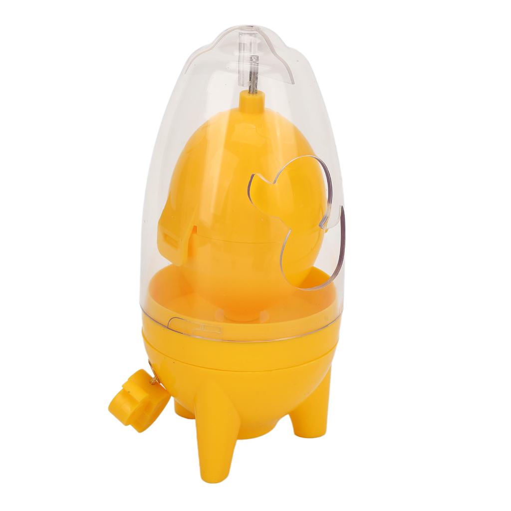 Egg Scrambler Manual Puller Portable Egg Yolk White Mixer with Silicone Pad for Golden Egg Making Yellow
