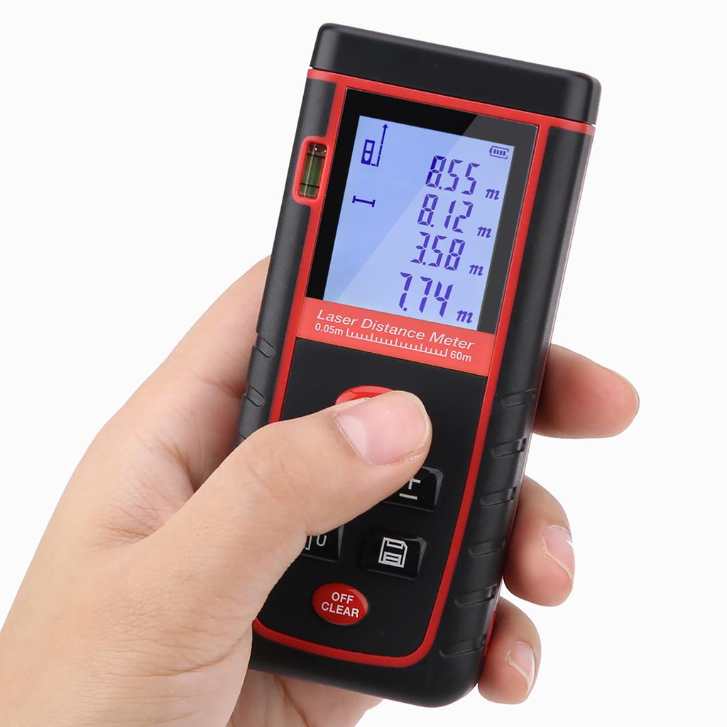 LCD Display Rz S 60M Laser Distance Meter Measurer Distance Measuring Tool Range Finder