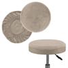 Elastic Bar Round Stool Cover Thickened Seat Chair Slipcover Soft Round Chair Cover