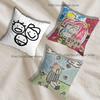 L-Latin Mafia Cushion For Bedroom Car Coffee Shop Room and Living Room Sofa Decorative Pillow Cover Case