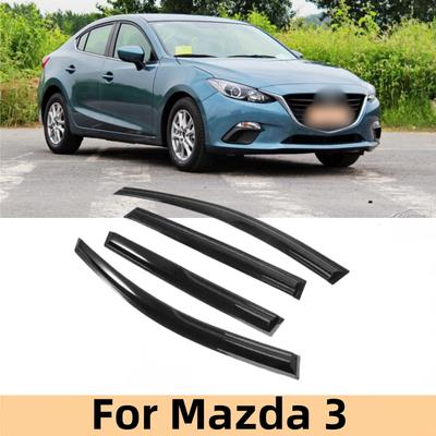Для Mazda 3 2005-2018 Axela 2014-2019 Седан Хэтчбек Автомобильные Аксессуары для Стайлинга Ветровики Дефлекторы Оконные Накладки Защита от Солнца и Дождя