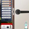 6 In 1 Digital Door Lock Bluetooth Electronic Password Smart Door Lock Handle APP Remote Unlock with Fingerprint Key Card