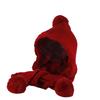 Neck Warmer Women Hooded Scarf Ear Protection Cycling Balaclavas Hat Knitted Hat Scarf Set  Autumn