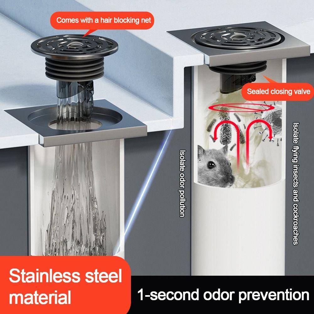 Anti Odor Sink Strainer Insect Prevention Sewer Drain Filter Plug Kitchen Bathroom Accessories