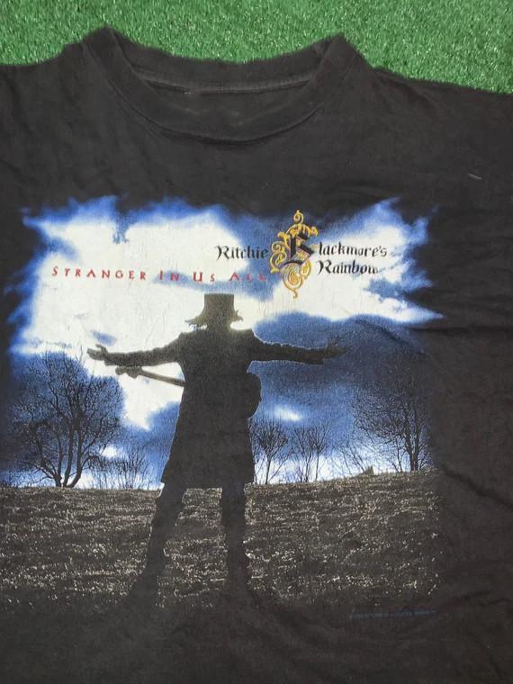 Vintage Ritchie Blackmore Rainbow Stranger in Us Shirt Black Unisex S-4XL ND735 Unisex T-Shirt