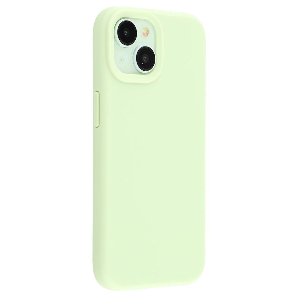 For iPhone 14 Case 2.0mm Thick Solid Color Soft TPU Phone Back Cover Large Lens Cutout