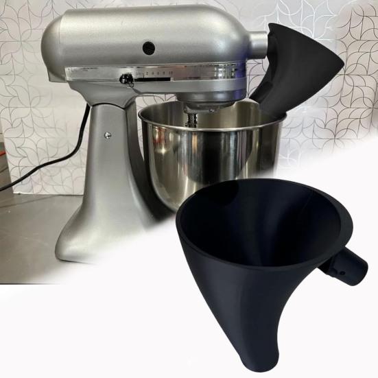 Насадка-воронка для муки для миксера KitchenAid 5qt чаша Легкая заливка Воронка для миксера для сухих жидких ингредиентов Инструменты для выпечки без беспорядка