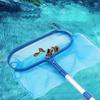 Professional Leaf Rake Deep Bag Swimming Pool Skimmer Net with Telescopic Pole Removal Leaf Rake Mesh Pool Ponds Cleaning Debris