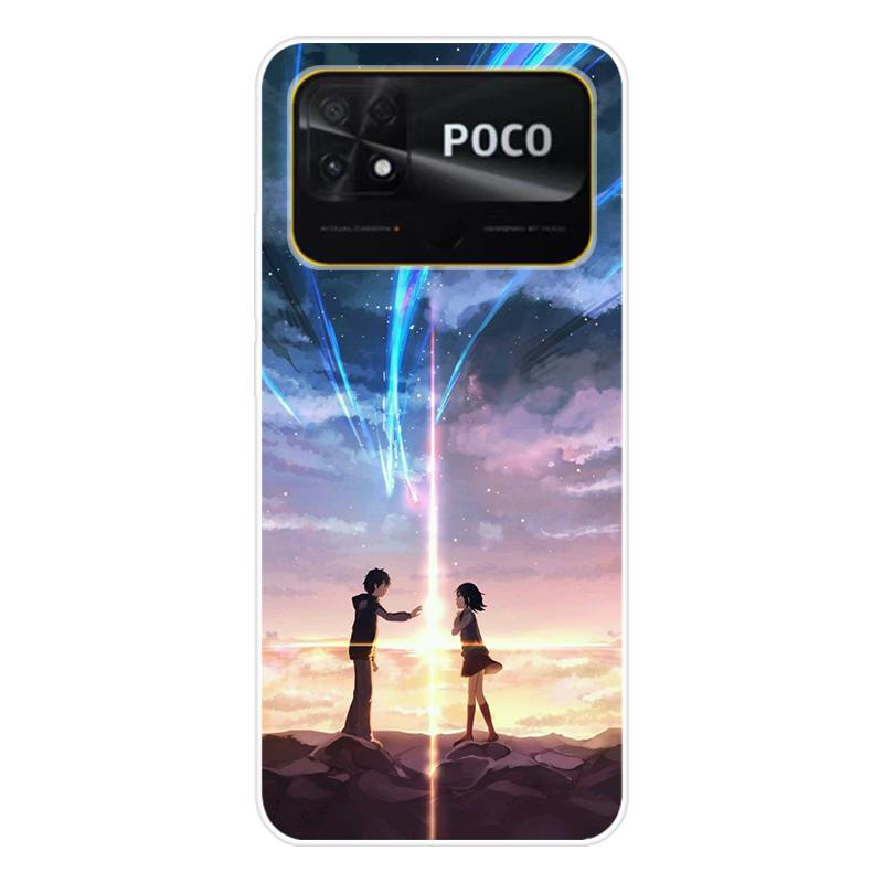 Для Xiaomi Poco C40 C 40 Чехол Мягкая силиконовая задняя крышка Мультяшный чехол для телефона Разнообразие