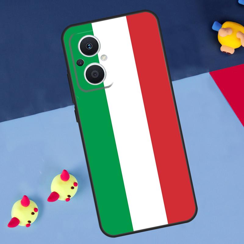 Флаг Италии для OPPO Reno 14F 13F 12F 11F 10 11 12 13 14 Pro 8T 7 8 Lite OPPO Find X6 X5 X8 X9 Pro Чехол