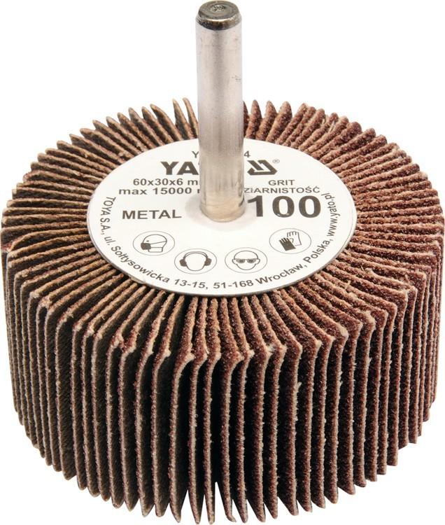 Flap wheel with shank 60x30x6 p150 YT-83366 YATO