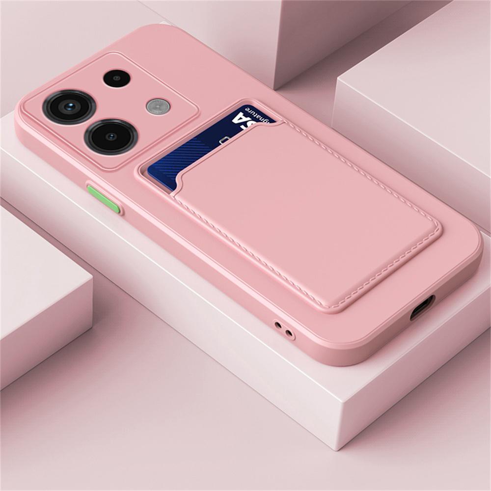 Wallet Card Slot Holder Back Phone Case Cover for Redmi 13C Note 13 / Note 13 Pro / Note 13 Pro+ 5G 4G POCO X6 M6 C65 For Xiaomi 13 Lite 13T 14